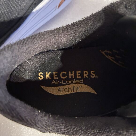 Women Skechers Arch Fit Air Cooled Black Shoes With Memory Foam. Size 7 - Picture 10 of 10